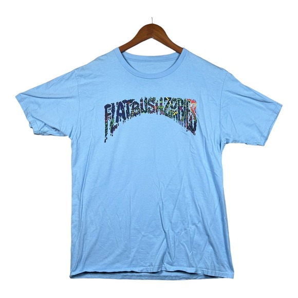 Flatbush Zombies Glorious Dead Blue Brooklyn Rap Hip Hop T Shirt Men's sz L - Picture 1 of 3
